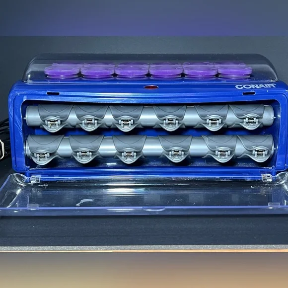 Conair Curl Innovation HS33R 12 Jumbo 1.5 inch Hot Rollers Clips Curlers WORKS - Picture 5 of 16